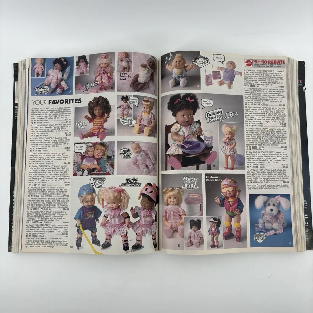 Sears 1992 Catalog The Great American Wish Book Barbie Sega Atari Christmas VTG